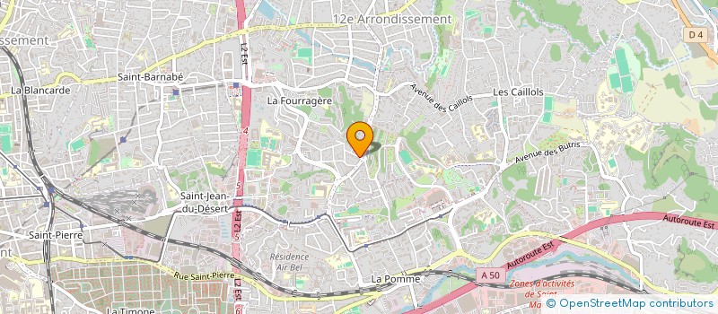 localisation de l'entreprise MADAME PASCALE BORROSSI  MARSEILLE