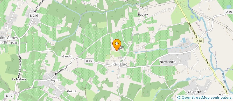 localisation de l'entreprise MADAME PASCALE BOSSU-OCHEM  PERISSAC