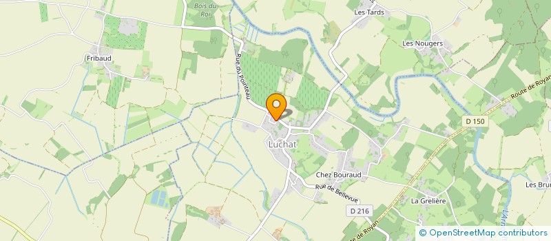 localisation de l'entreprise MADAME PASCALE BOUDEAU  LUCHAT