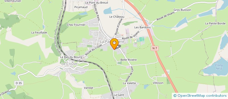 localisation de l'entreprise MADAME PASCALE BOUILLER  PACAUDIERE (LA)