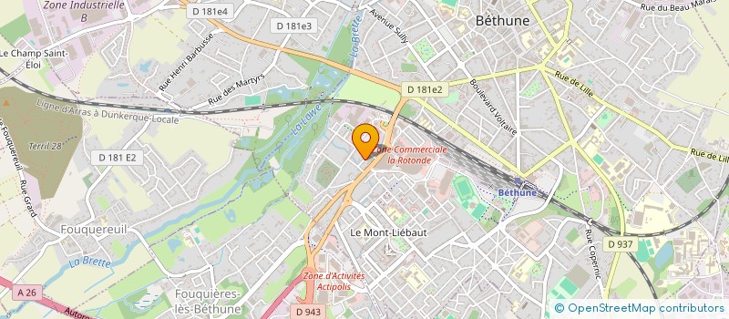 localisation de l'entreprise MADAME PASCALE BOULENGUEZ  BETHUNE