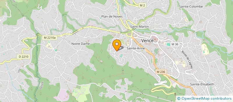 localisation de l'entreprise MADAME PASCALE BOUREL à VENCE