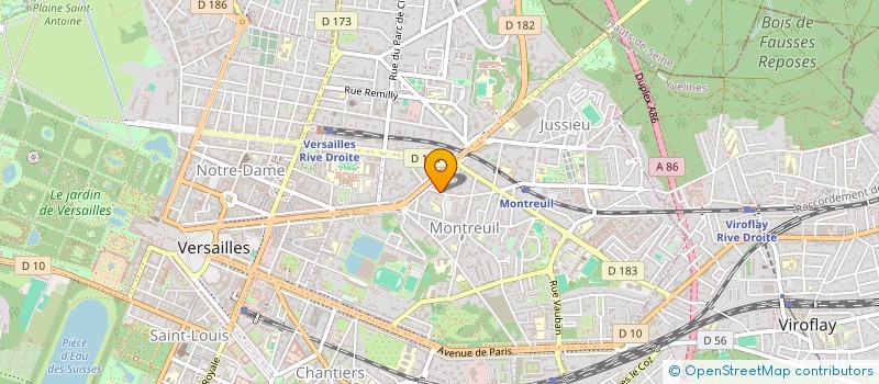 localisation de l'entreprise MADAME PASCALE BOURGAREL à VERSAILLES