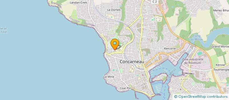 localisation de l'entreprise MADAME PASCALE BOURHIS à CONCARNEAU