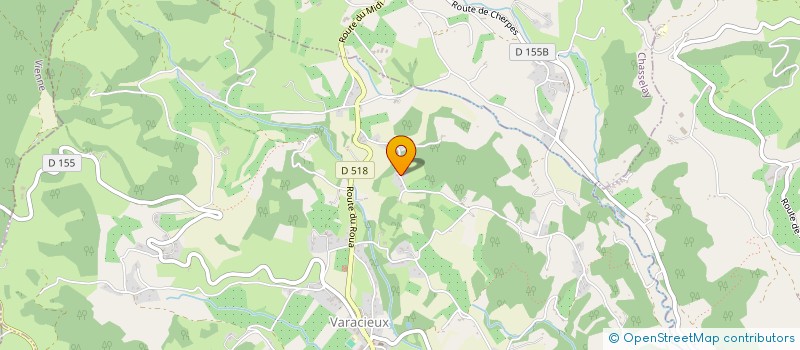 localisation de l'entreprise MADAME PASCALE BOURMAUD  VARACIEUX