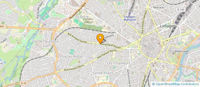 localisation de l'entreprise MADAME PASCALE BOUYER à LIMOGES