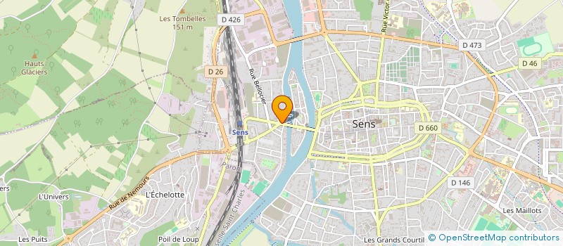 localisation de l'entreprise MADAME PASCALE BOZON  SENS