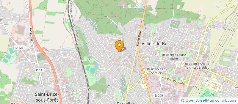 localisation de l'entreprise MADAME PASCALE BREDON  SARCELLES