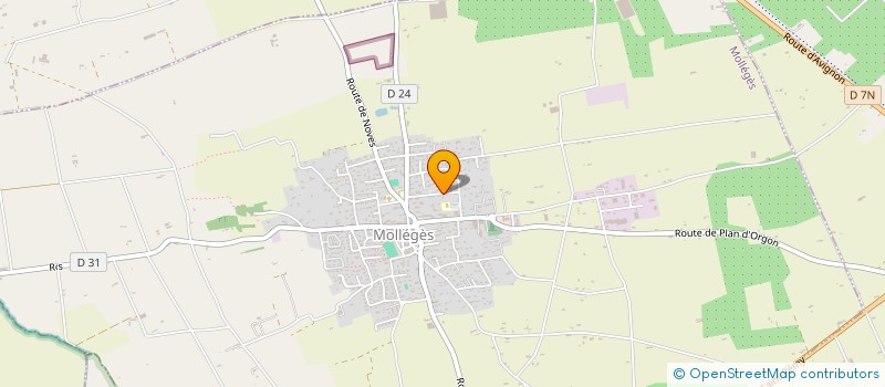 localisation de l'entreprise MADAME PASCALE BRES  MOLLEGES