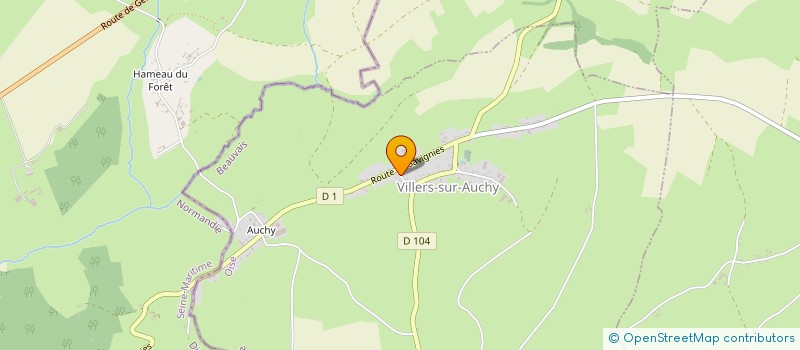 localisation de l'entreprise MADAME PASCALE BROUSSIN  VILLERS-SUR-AUCHY