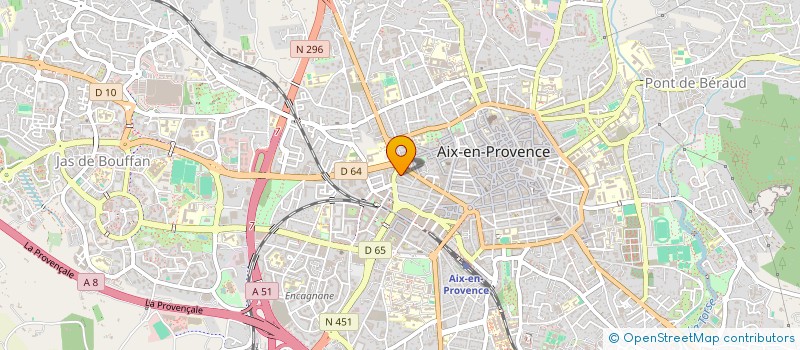 localisation de l'entreprise MADAME PASCALE BRUAS à AIX-EN-PROVENCE