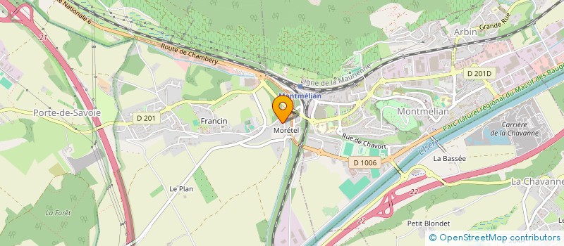 localisation de l'entreprise MADAME PASCALE BRUSINI  MONTMELIAN