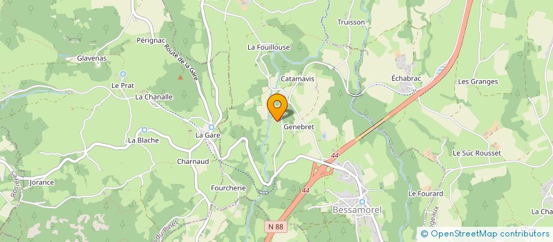 localisation de l'entreprise MADAME PASCALE BULLE  BESSAMOREL