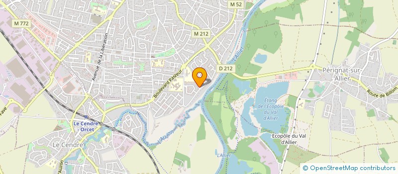 localisation de l'entreprise MADAME PASCALE BUVAT  COURNON-D'AUVERGNE