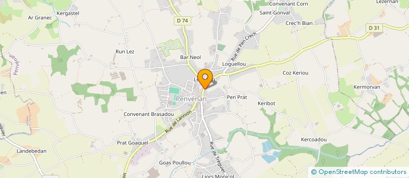 localisation de l'entreprise MADAME PASCALE CABEC  PENVENAN