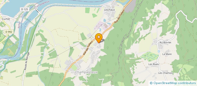 localisation de l'entreprise MADAME PASCALE CAGNIN  CHAMPAGNEUX