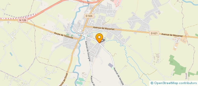 localisation de l'entreprise MADAME PASCALE CANTIER  SOUAL