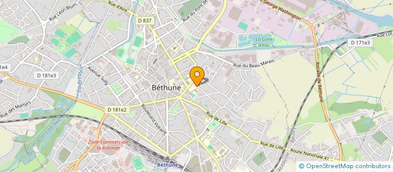 localisation de l'entreprise MADAME PASCALE CATTEAUX à BETHUNE