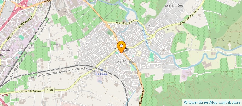 localisation de l'entreprise MADAME PASCALE CATUSSE  LA CRAU