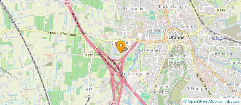 localisation de l'entreprise MADAME PASCALE CEBE  ORANGE