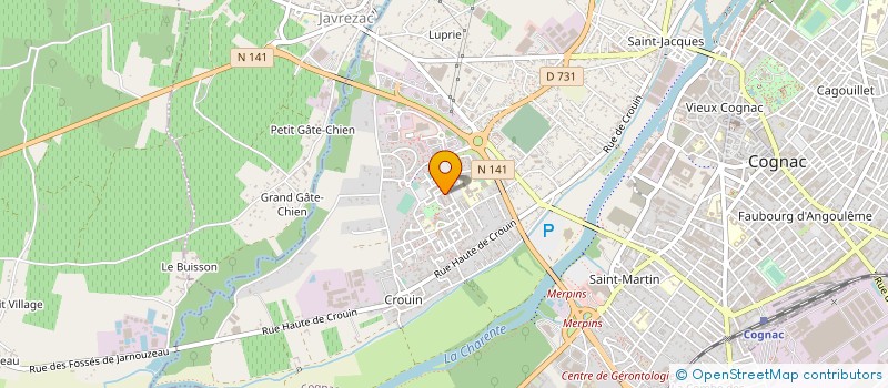 localisation de l'entreprise MADAME PASCALE CHAIGNEAU à COGNAC