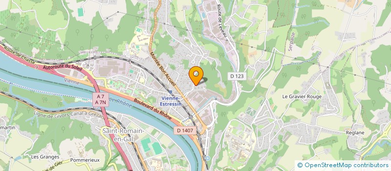 localisation de l'entreprise MADAME PASCALE CHANU à VIENNE