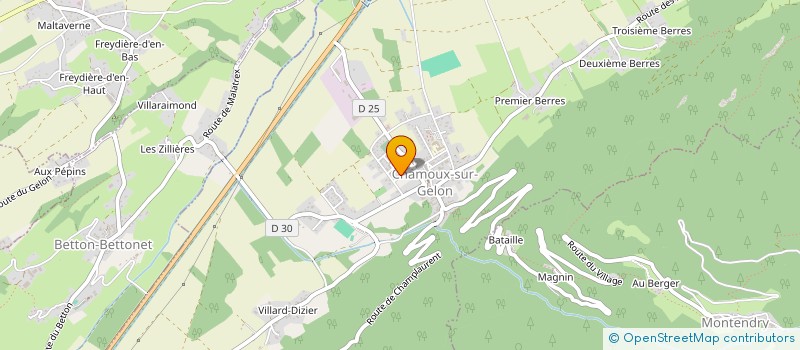 localisation de l'entreprise MADAME PASCALE CHAPUIS  CHAMOUX-SUR-GELON