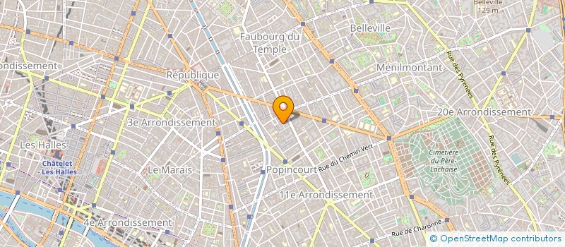 localisation de l'entreprise MADAME PASCALE CHAUVIERE  PARIS