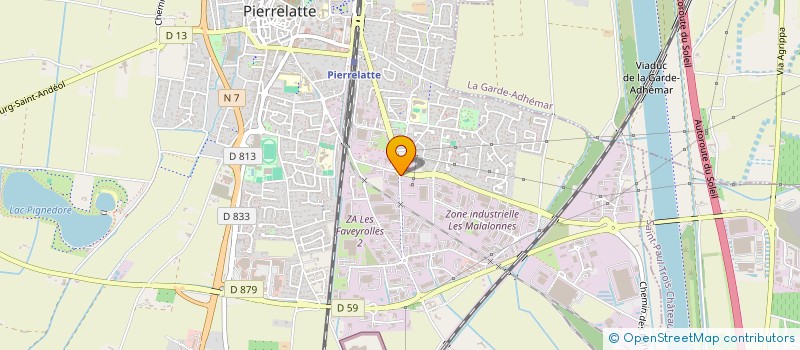 localisation de l'entreprise MADAME PASCALE CHAZEE  PIERRELATTE