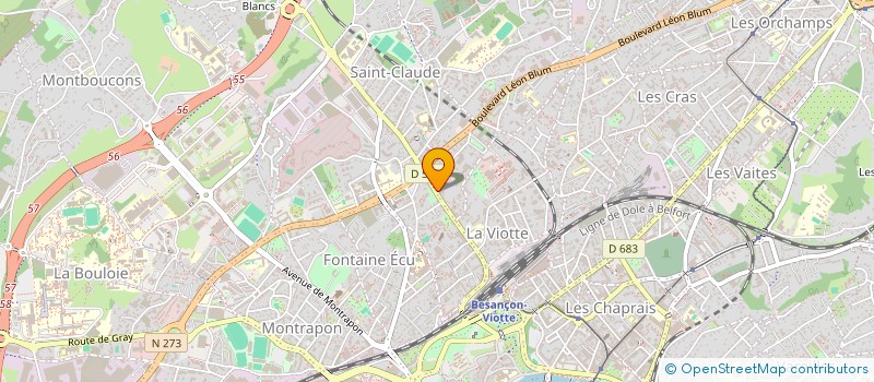 localisation de l'entreprise MADAME PASCALE CHENAL  BESANCON