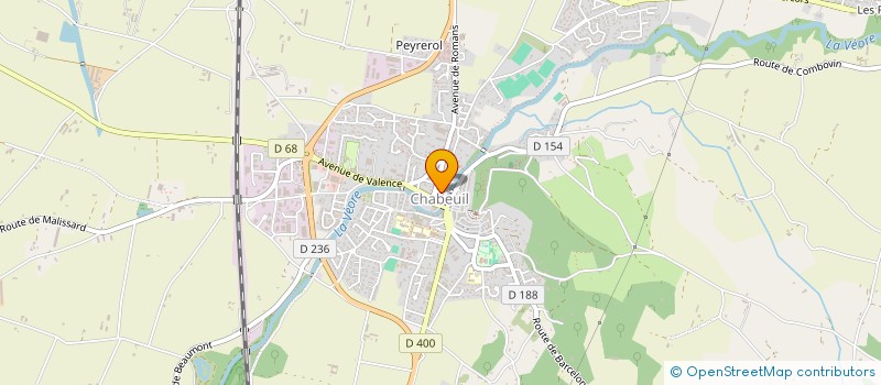 localisation de l'entreprise MADAME PASCALE CHEVALLIER à CHABEUIL