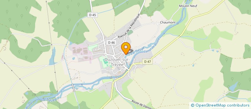 localisation de l'entreprise MADAME PASCALE CHOLOUX à OUZOUER-SUR-TREZEE
