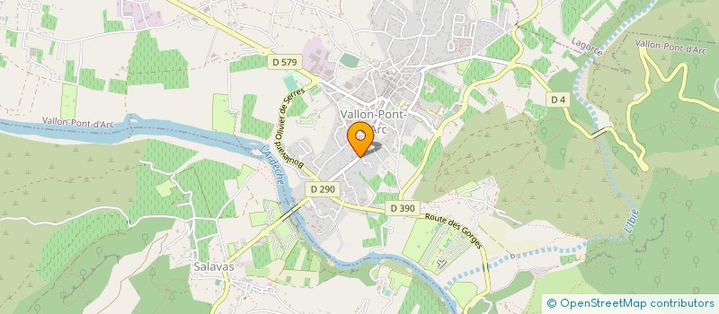 localisation de l'entreprise MADAME PASCALE CLAPIER à VALLON-PONT-D'ARC