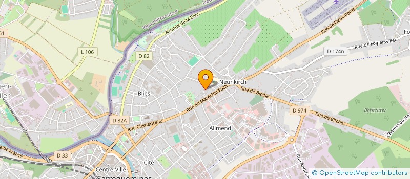 localisation de l'entreprise MADAME PASCALE CLAUDIN à SARREGUEMINES