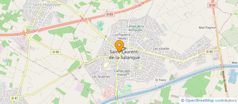 localisation de l'entreprise MADAME PASCALE CONTE  SAINT-LAURENT-DE-LA-SALANQUE