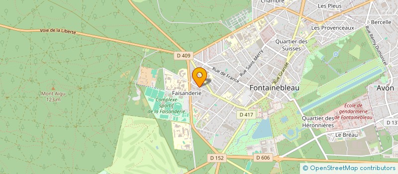 localisation de l'entreprise MADAME PASCALE COQUERY à FONTAINEBLEAU