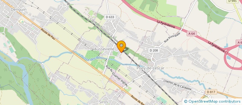 localisation de l'entreprise MADAME PASCALE COTONAT  AUSSEVIELLE