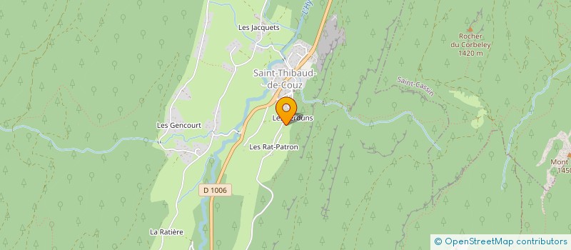 localisation de l'entreprise MADAME PASCALE COURAUD à SAINT-THIBAUD-DE-COUZ