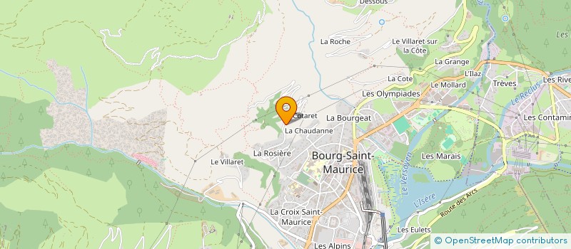 localisation de l'entreprise MADAME PASCALE COURTY à BOURG-SAINT-MAURICE