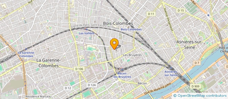 localisation de l'entreprise MADAME PASCALE COUVREUR à ASNIERES-SUR-SEINE