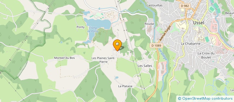 localisation de l'entreprise MADAME PASCALE CROUTES à USSEL