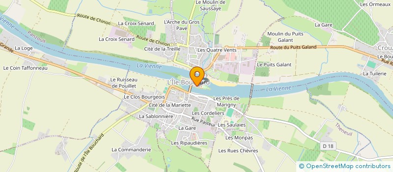 localisation de l'entreprise MADAME PASCALE DAGUET  L'ILE-BOUCHARD