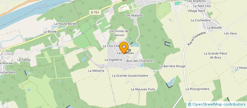 localisation de l'entreprise MADAME PASCALE DAS NEVES  CHAUMONT SUR LOIRE