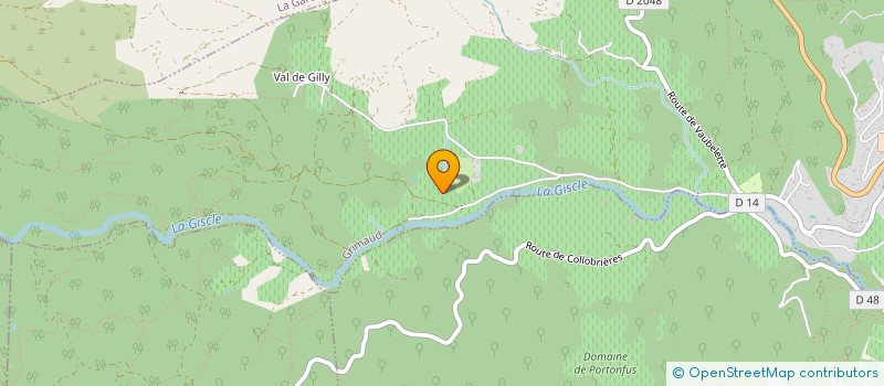 localisation de l'entreprise MADAME PASCALE DE WOOT DE TRIXHE  GRIMAUD