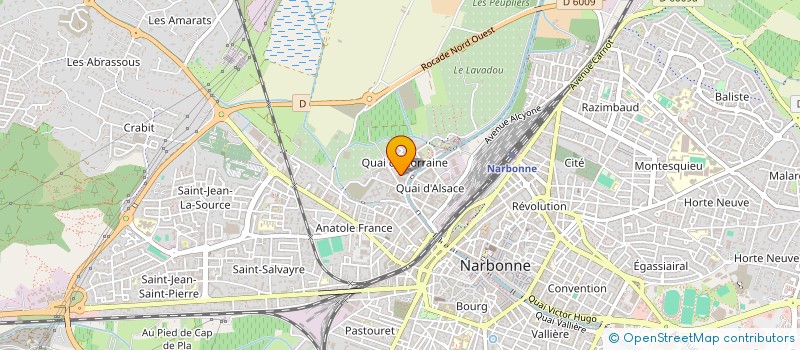 localisation de l'entreprise MADAME PASCALE DEBELLEIX  NARBONNE