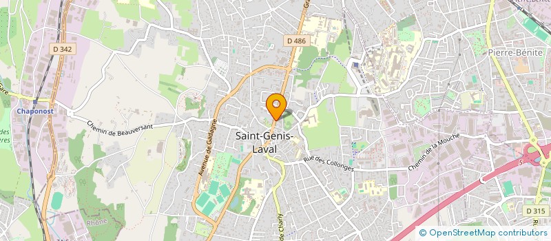 localisation de l'entreprise MADAME PASCALE DECHAMP  SAINT-GENIS-LAVAL