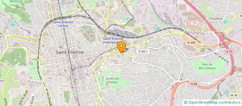 localisation de l'entreprise MADAME PASCALE DEJOB  SAINT-ETIENNE