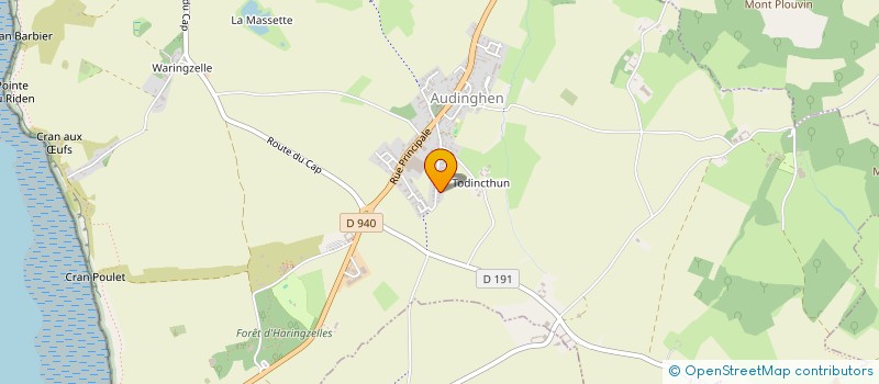 localisation de l'entreprise MADAME PASCALE DELESCLUSE  AUDINGHEN