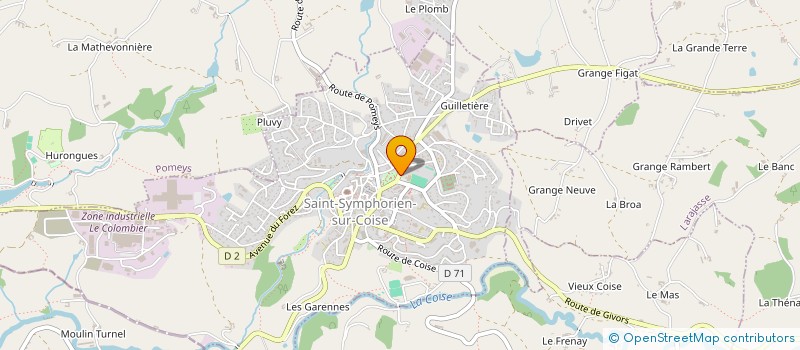 localisation de l'entreprise MADAME PASCALE DELORME  SAINT-SYMPHORIEN-SUR-COISE