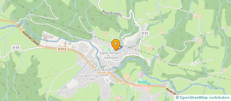 localisation de l'entreprise MADAME PASCALE DELORME  SAINT-AMANS-VALTORET